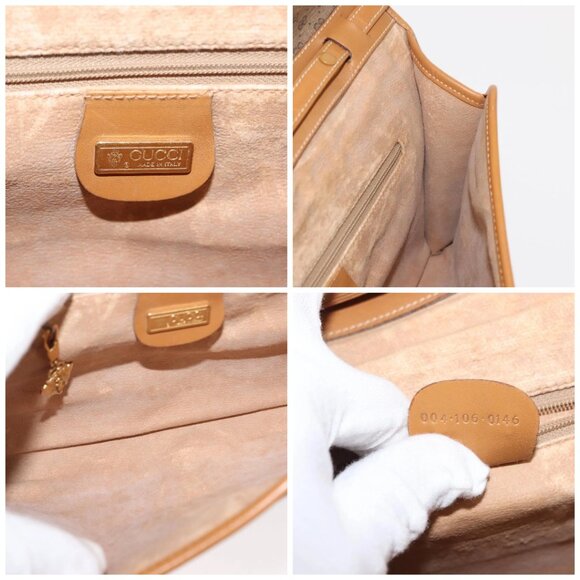 GUCCI Micro GG Supreme Shoulder Bag PVC Beige Gold 004 106 0146 Auth 149323 - Picture 15 of 16